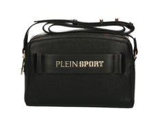 Plein Sport Sleek Black Double-Zip Crossbody Bag