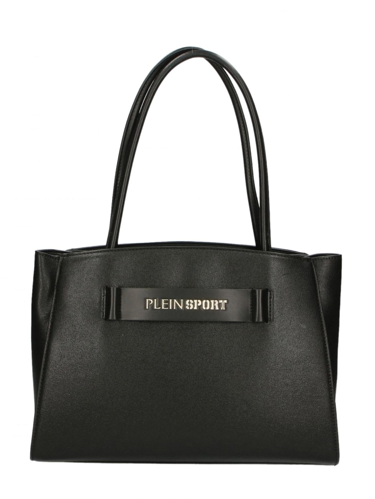 Plein Sport Sleek Black Three-Compartment Tote Bag