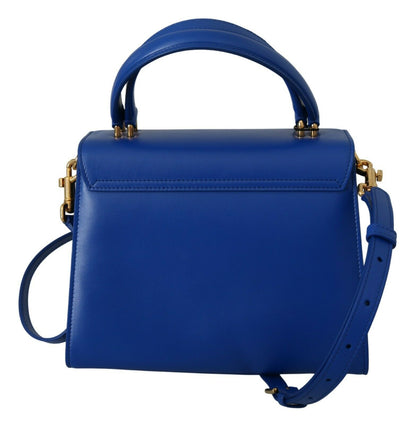 Blue Leather Crossbody Purse Women WELCOME Purse Bag
