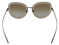Dolce & Gabbana Chic Black Gold Gradient Sunglasses