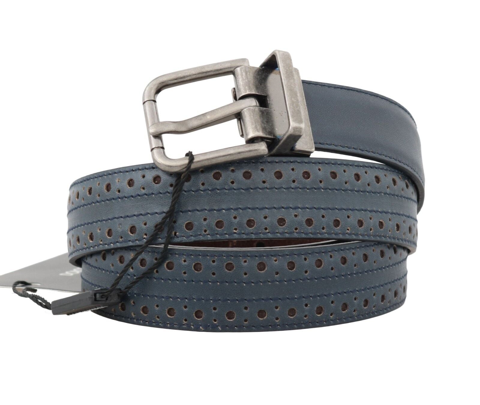Dolce & Gabbana Elegant Blue Leather Men's Belt