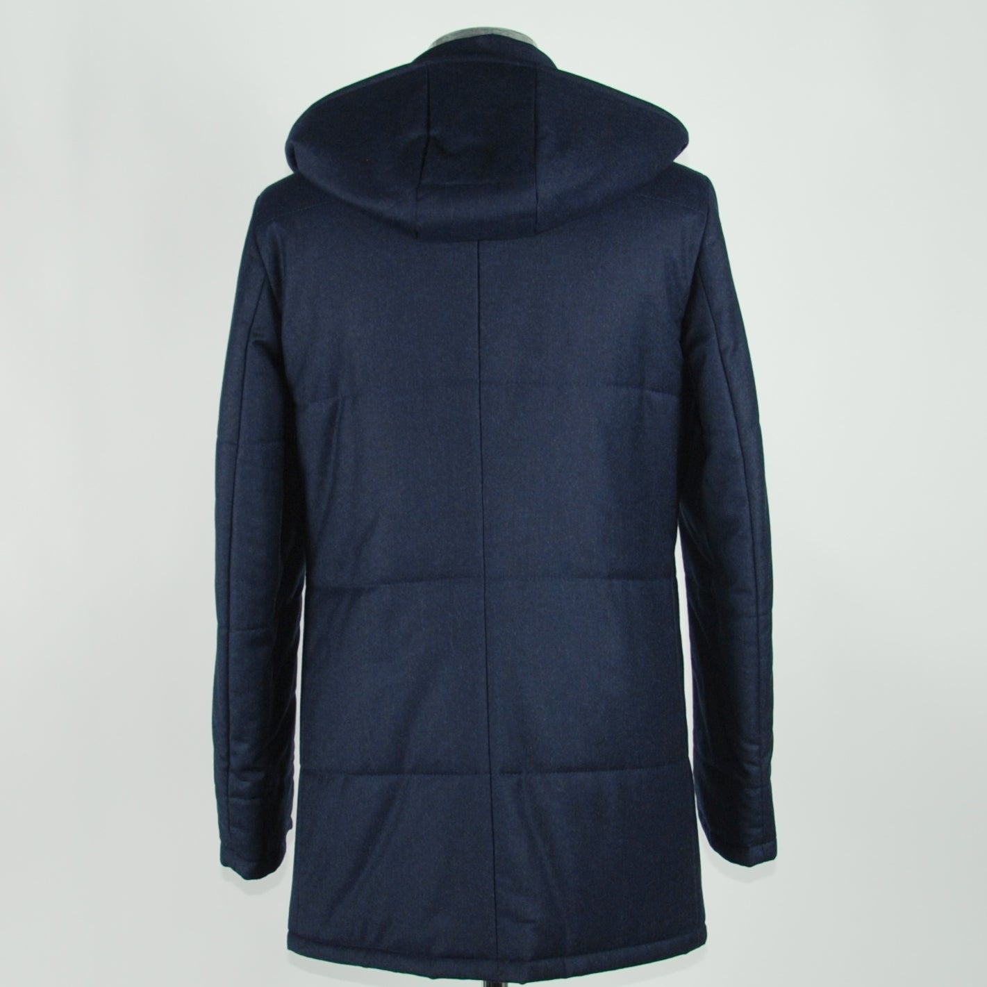 Blue Wool Piana Fabric Jacket Coat