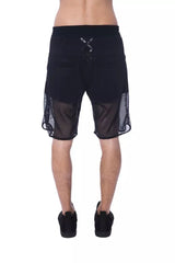 Nicolo Tonetto Elevate Your Style with Chic Transparent-Panel Shorts