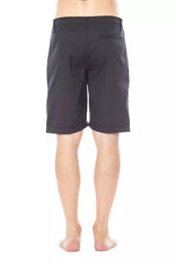 Verri Sleek Black Casual Shorts for Men