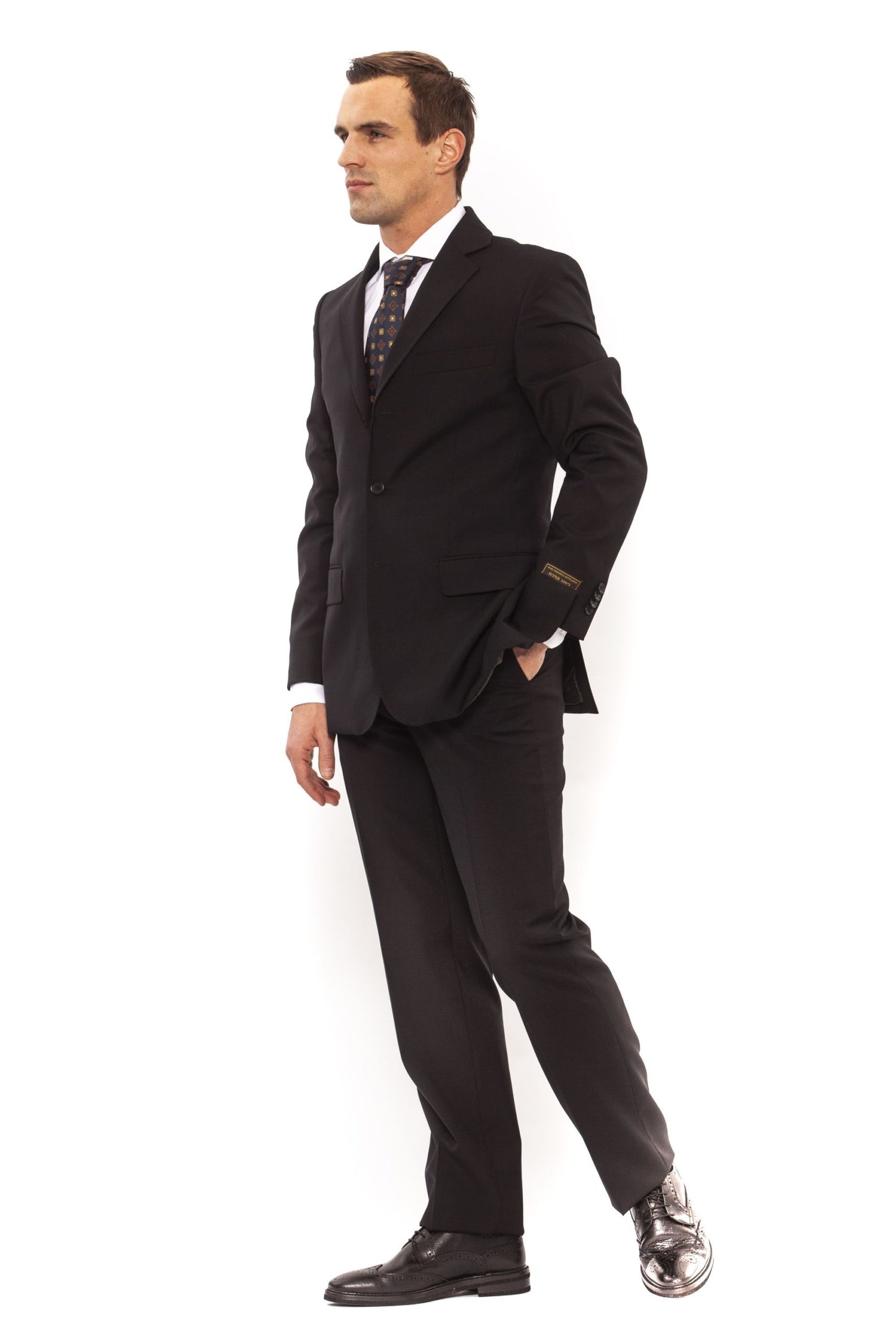 Classic Fit Nero Suit - New