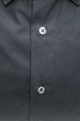 Robert Friedman Elegant Medium Slim Collar Black Shirt