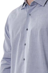 Bagutta Elegant Gray Italian Collar Shirt