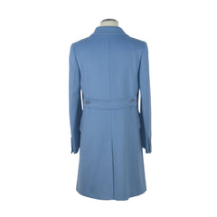 Light Blue Wool Jacket Coat