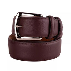 Made in Italy Elegant Saffiano Calfskin Leather Belt