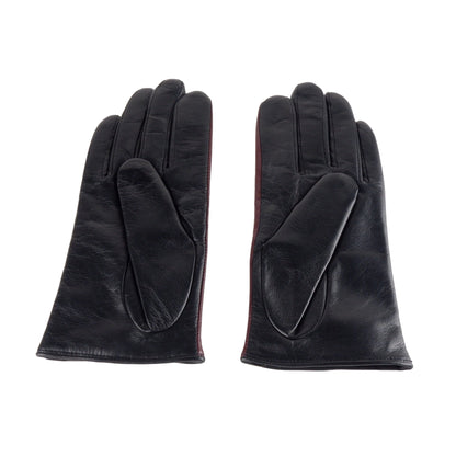 Cavalli Class Stripe Leather Gloves