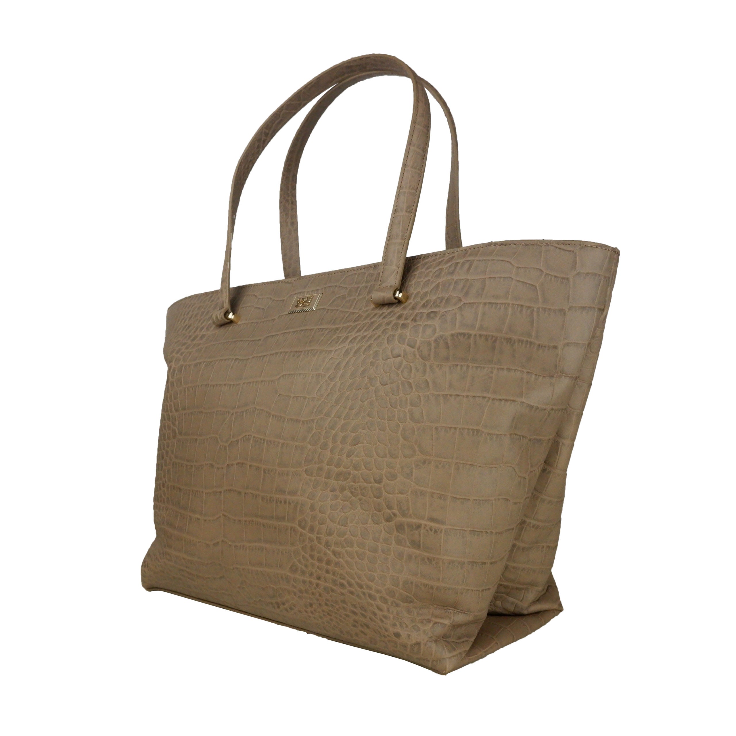Brown Calf Leather Class Handbag