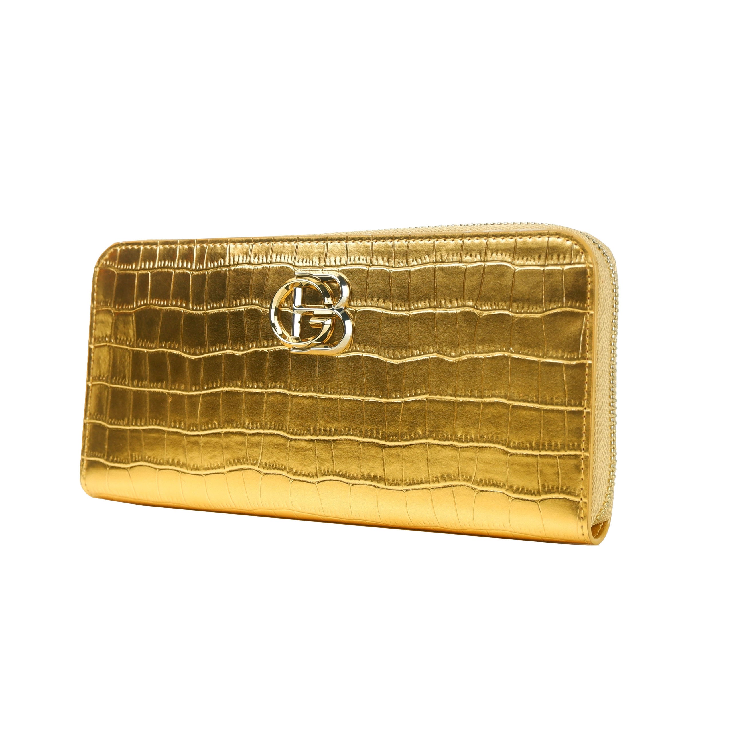 Gold Calf Leather Wallet