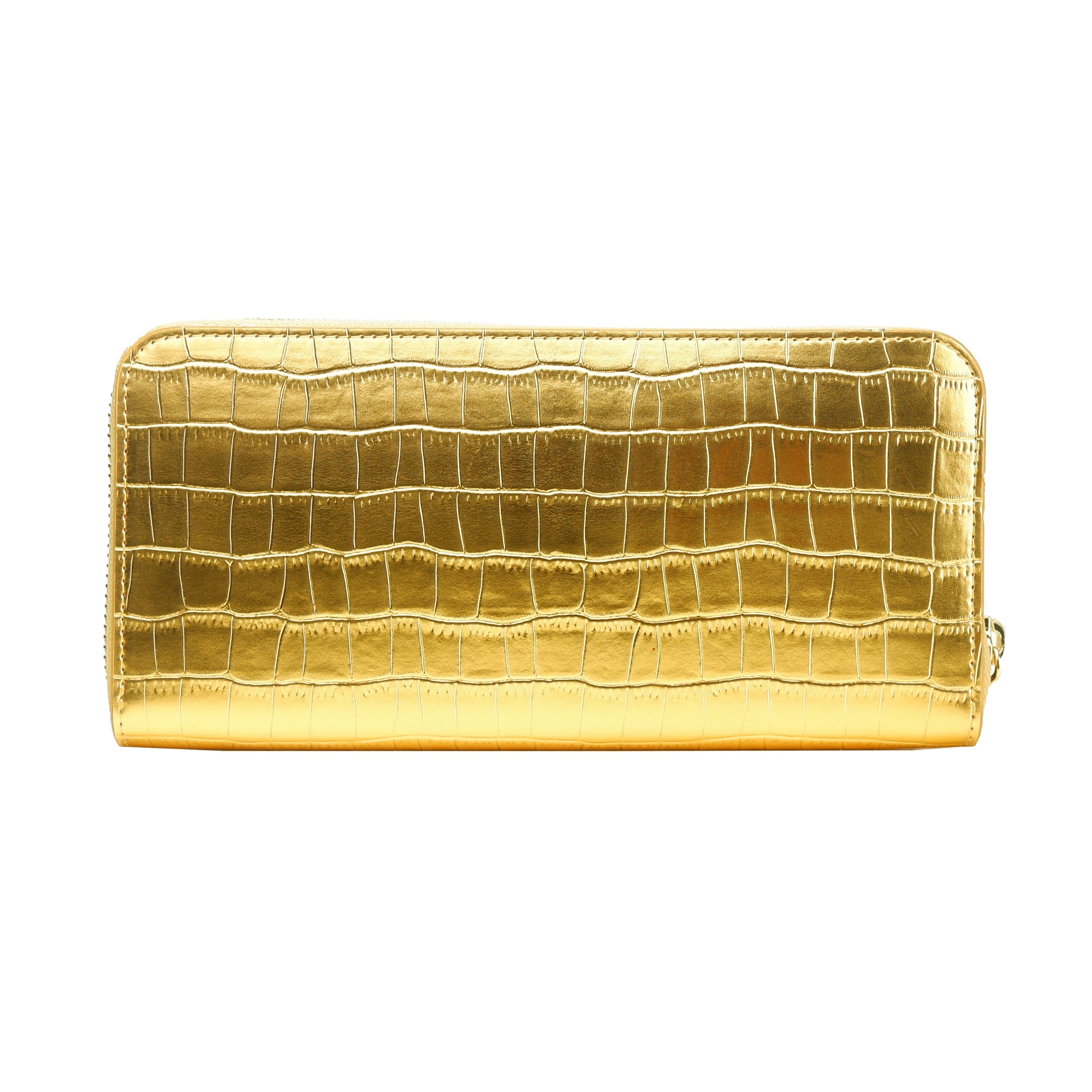 Gold Calf Leather Wallet