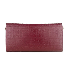 Burgudy Red Calf Leather Crossbody Shoulder Bag