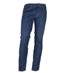 Dark Blue Cotton Regular Fit Jeans